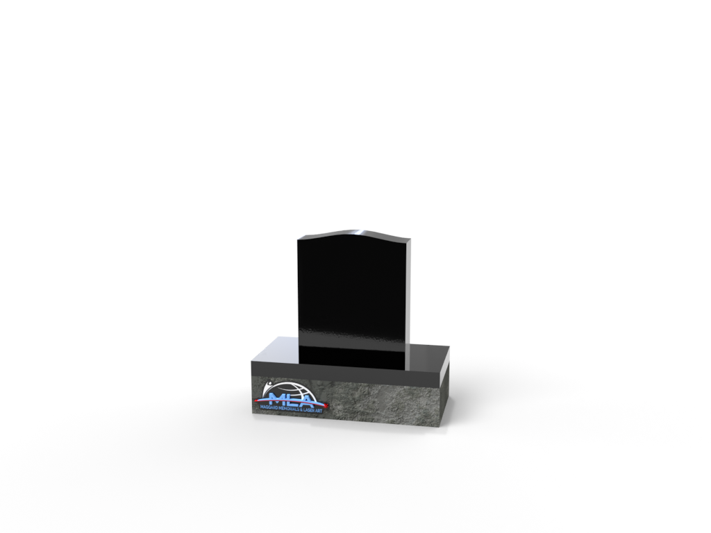 Serpentine Top Upright Memorial 14" X 4" X 16"