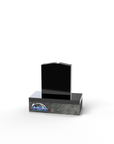 Serpentine Top Upright Memorial 14" X 4" X 16"