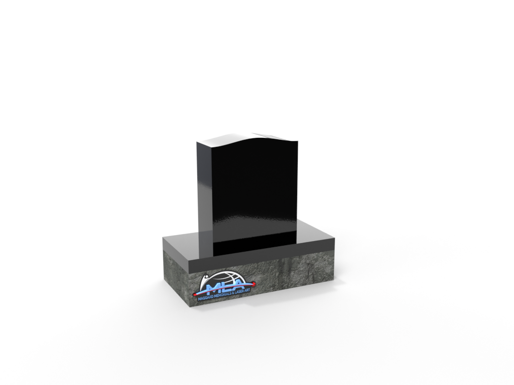 Serpentine Top Upright Memorial 14" X 4" X 16"