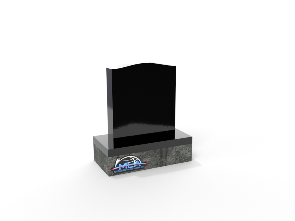 Serpentine Top Upright Memorial 18" X 6" X 20"