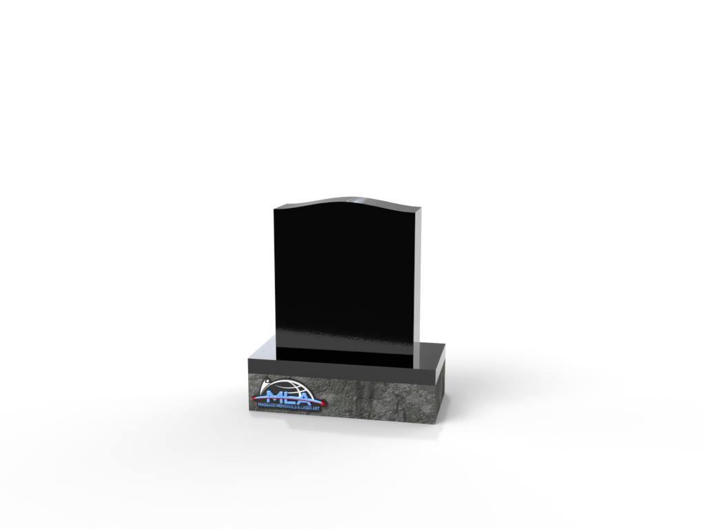 Serpentine Top Upright Memorial 18" X 6" X 20"