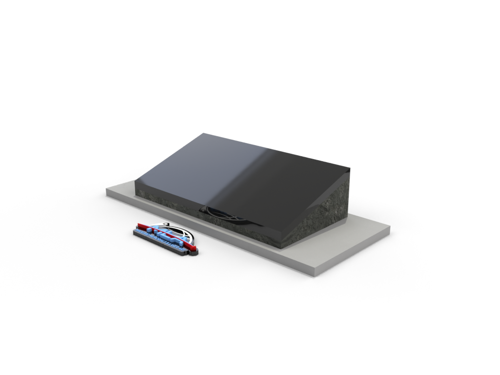 24" X 12" X 6" Bevel Marker