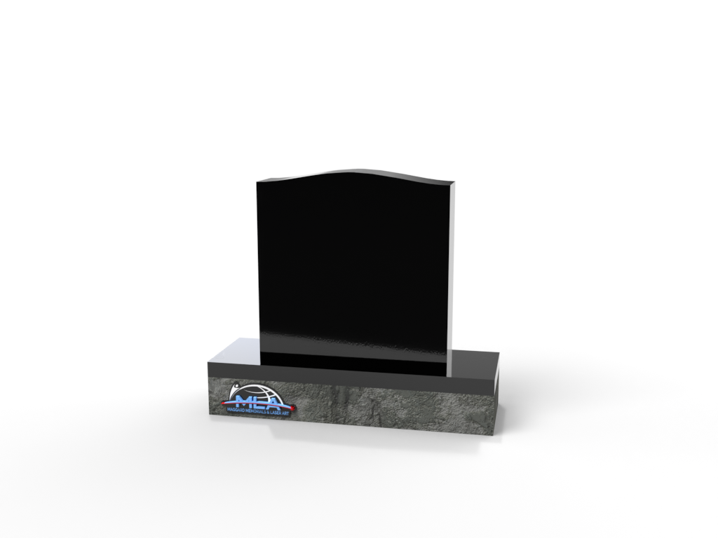 Serpentine Top Upright Memorial 24" X 6" X 24"