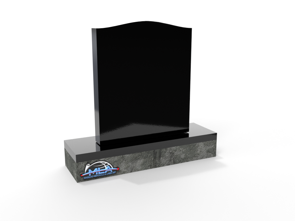 Serpentine Top Upright Memorial 26" X 6" X 34"