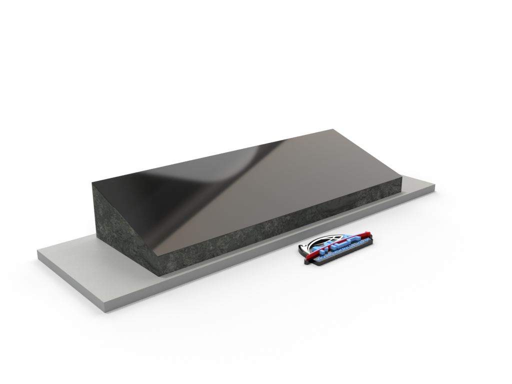36" X 12" X 6" Bevel Marker