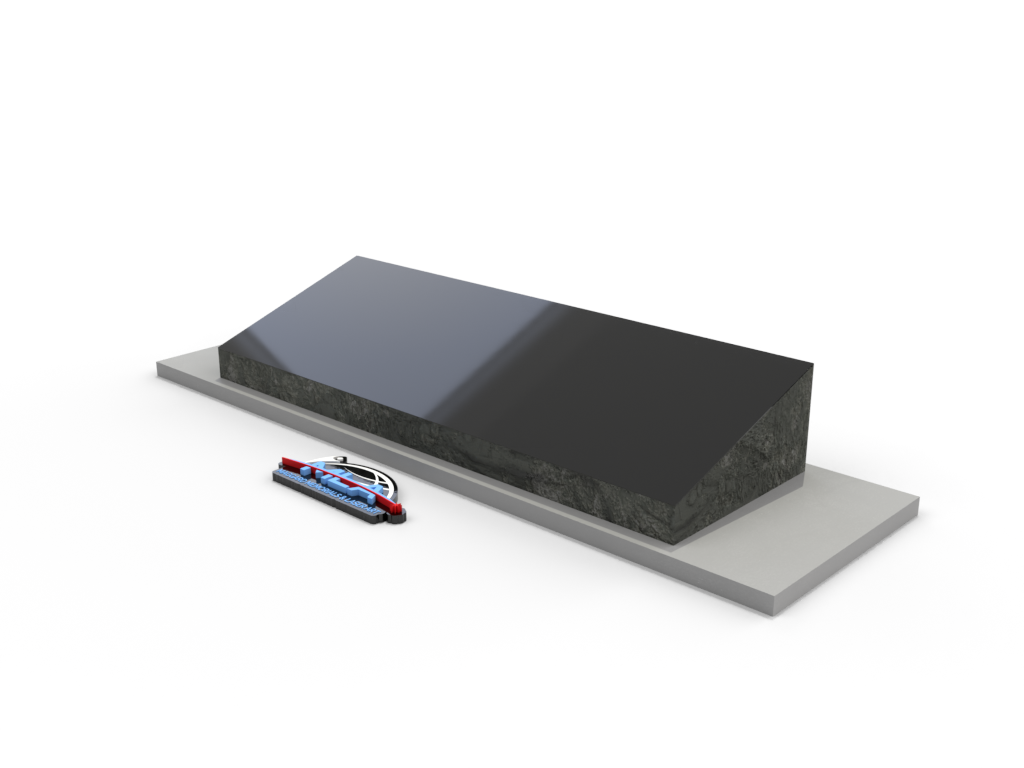 36" X 12" X 6" Bevel Marker