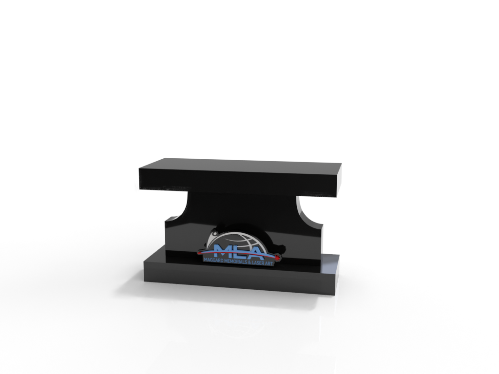 Granite Pedestal Bench