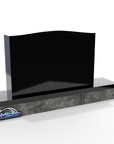 Serpentine Top Upright Double Memorial 42" x 6" X 26