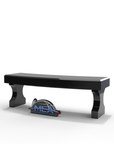 Black Curved Top Tablet with Bench on Base