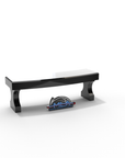 Black Curved Top Tablet with Bench on Base
