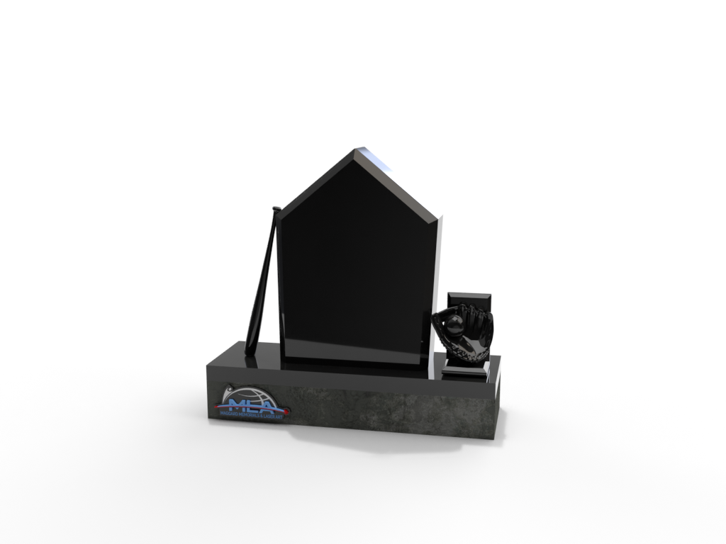 'Lord I'm Coming Home' Baseball Homeplate Memorial