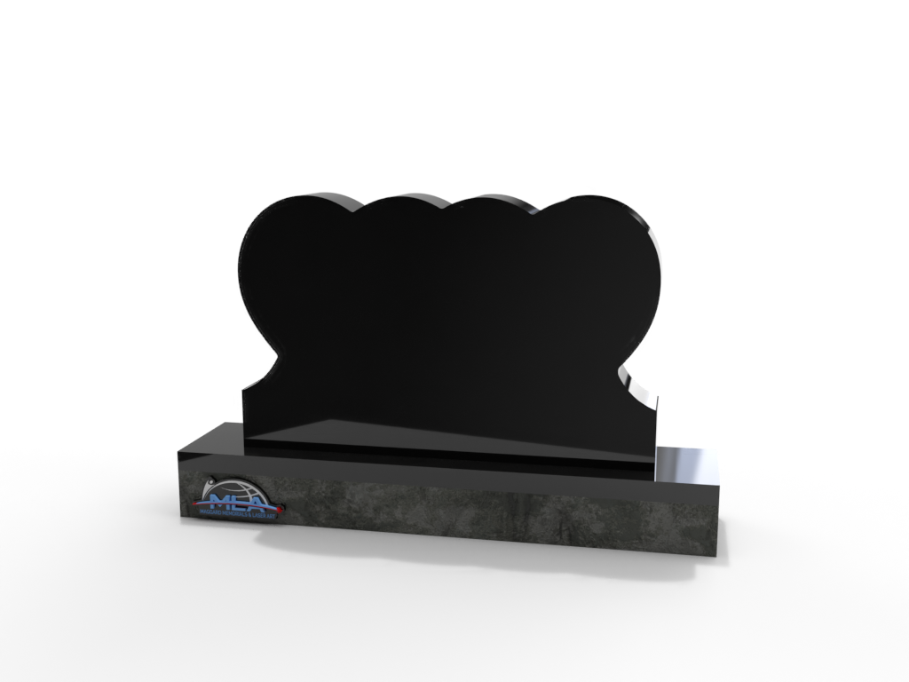 Double Heart Shaped Memorial