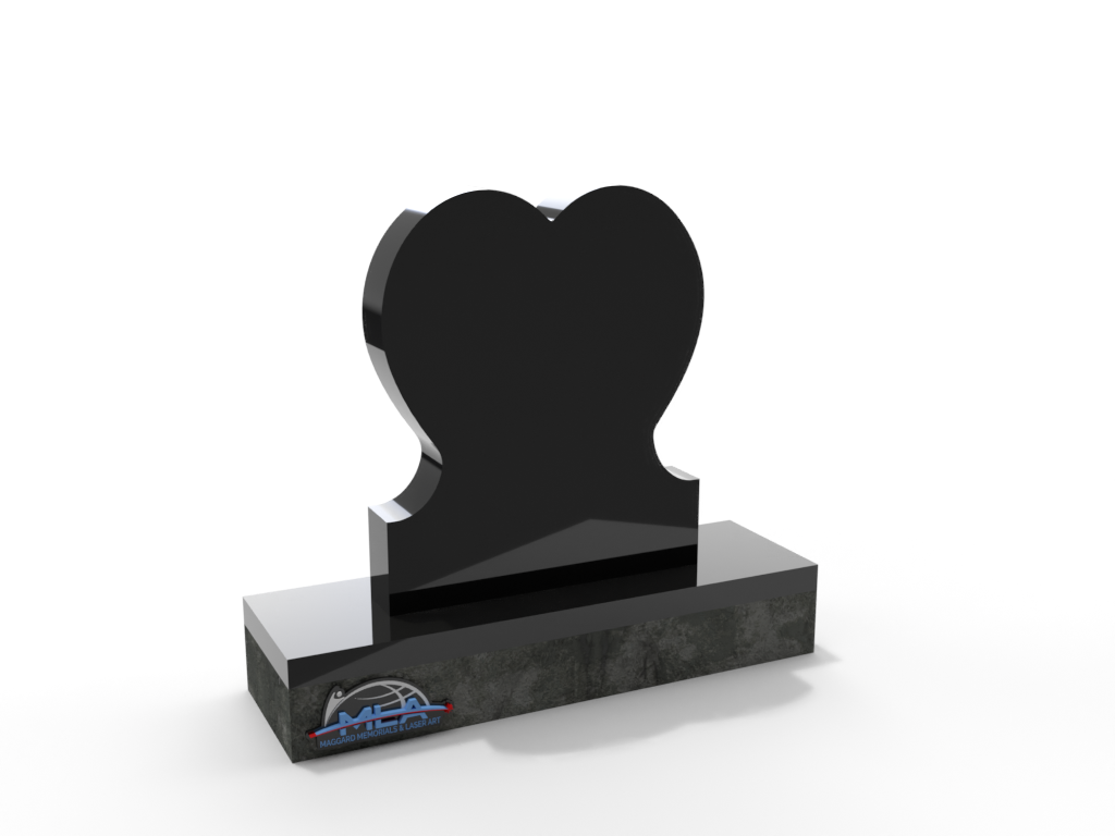 Heart Shaped Single Memorial