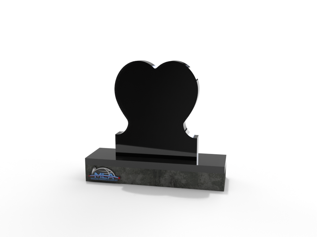 Heart Shaped Single Memorial