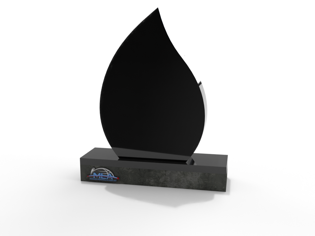 Tear Drop Shaped Memorial