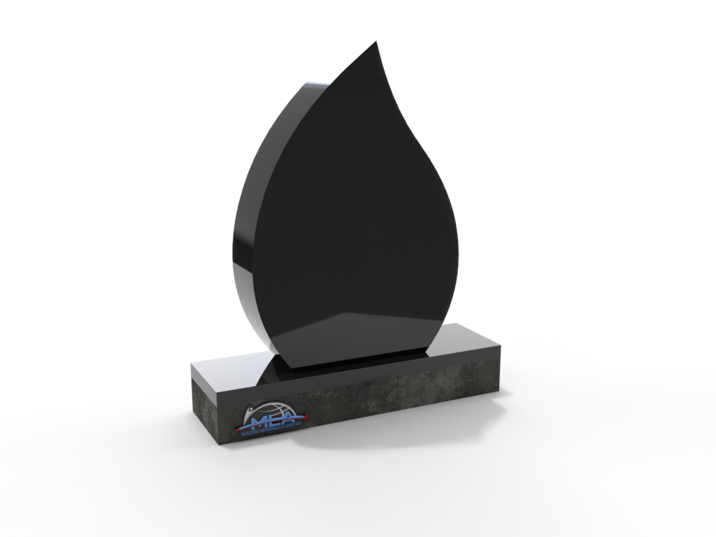 Tear Drop Shaped Memorial
