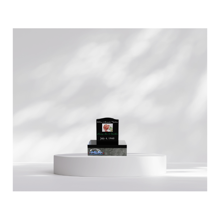 Serpentine Top Upright Memorial 14" X 4" X 16"